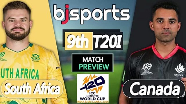 T20 World Cup 2026 | South Africa vs Canada 9th Match T20l Match Preview |