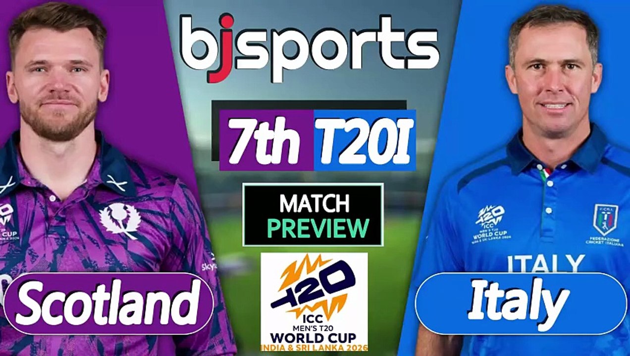 T20 World Cup 2026 | Scotland vs Italy 7th T20l Match Preview |