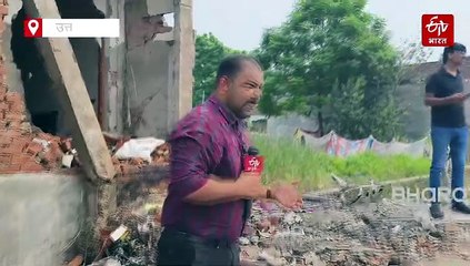लखनऊ में पटाखा फैक्ट्री में ब्लास्ट की आंखों देखी; पड़ोसी बोला- धमाके से ऐसा लगा जैसे बादल फट गया, पत्नी ने बचाया