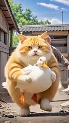 🐾 Cute AI Cat Family – Playful Kittens and Mom Cat