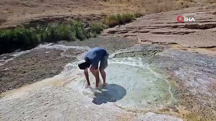 Görenler hayran kalıyor! İşte doğunun Pamukkale’si