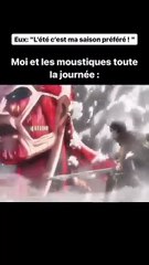 Moi et les moustiques en été