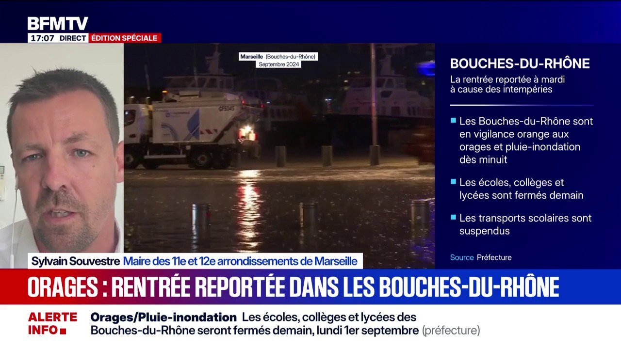 Le maire des 11e et 12e arrondissements de Marseille exprime son inquiétude avant les intempéries