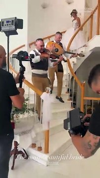 Η Νάταλι Κάτερ ντυμένη νύφη