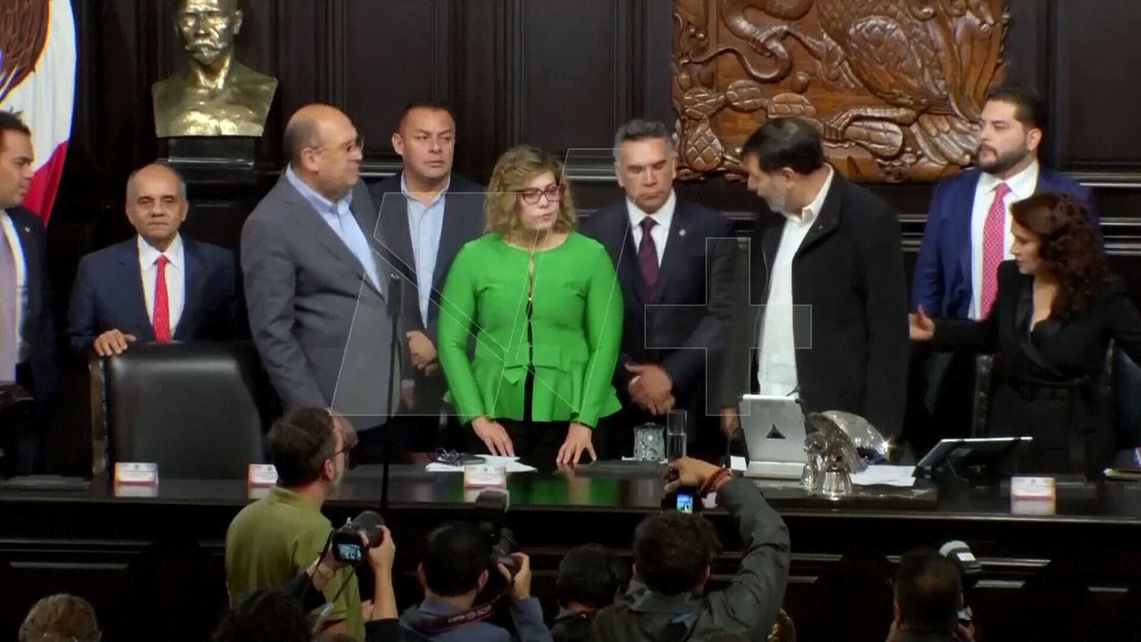 Altercado entre legisladores en el Senado de México