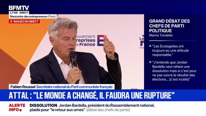 Face à la crise: "On a besoin de changer de paradigme", affirme Fabien Roussel, secrétaire national du Parti communiste français