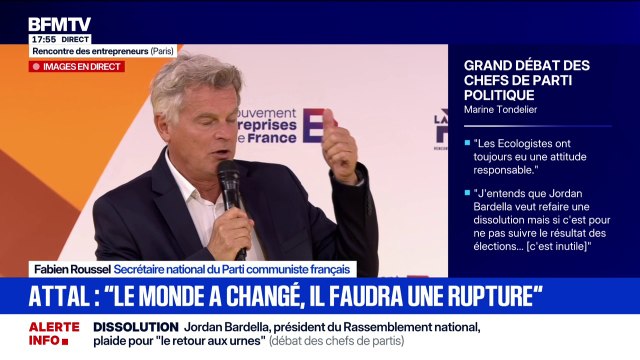 Face à la crise: On a besoin de changer de paradigme , affirme Fabien Roussel, secrétaire national du Parti communiste français