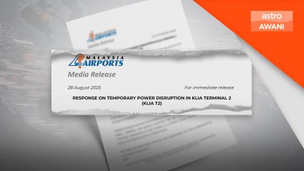 Insiden gangguan elektrik di KLIA 2 berpunca daripada 'flashover'