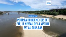 À Varsovie, il n'y a que 6 centimètres d'eau de profondeur dans la Vistule