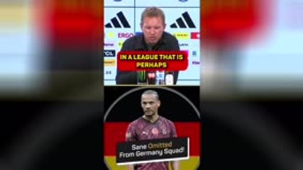 Sane snubbed due to playing in 'a worse league'