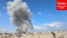 Israeli Airstrikes Hit Al-Zeitoun Neighborhood In Gaza City