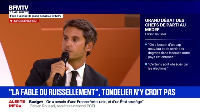 Face à la crise: Le travail, c'est central pour le bonheur dans une société , confie Gabriel Attal, secrétaire général de Renaissance