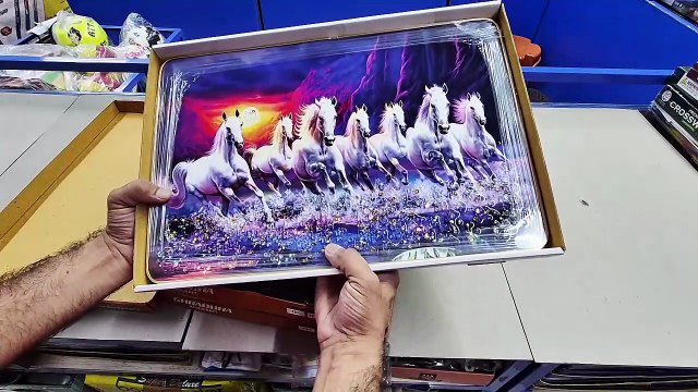 Unboxing and Review of 7 HORSES SUNRISE premium FRAMED UV COATED Digital