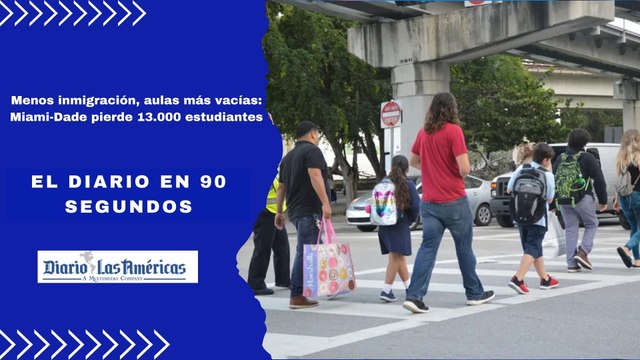 Menos inmigración, aulas más vacías: Miami-Dade pierde 13.000 estudiantes | El Diario en 90 segundos