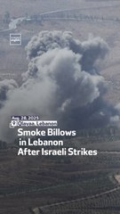 Smoke Billows In Lebanon After Israeli Strikes