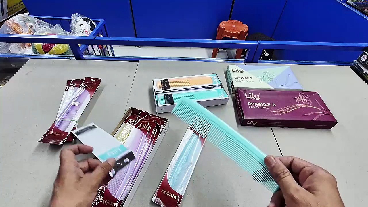 Unboxing and Review of lily sparkle 9 lily canvas 9 big size comb