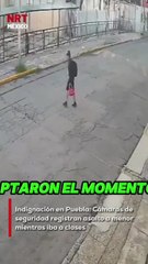 Un menor fue v1ctima de un as@lto en Puebla mientras iba a clases. Los responsables, dos hombres, lo interceptaron y lo despojaron de sus pertenencias; la escena quedó grabada en video.