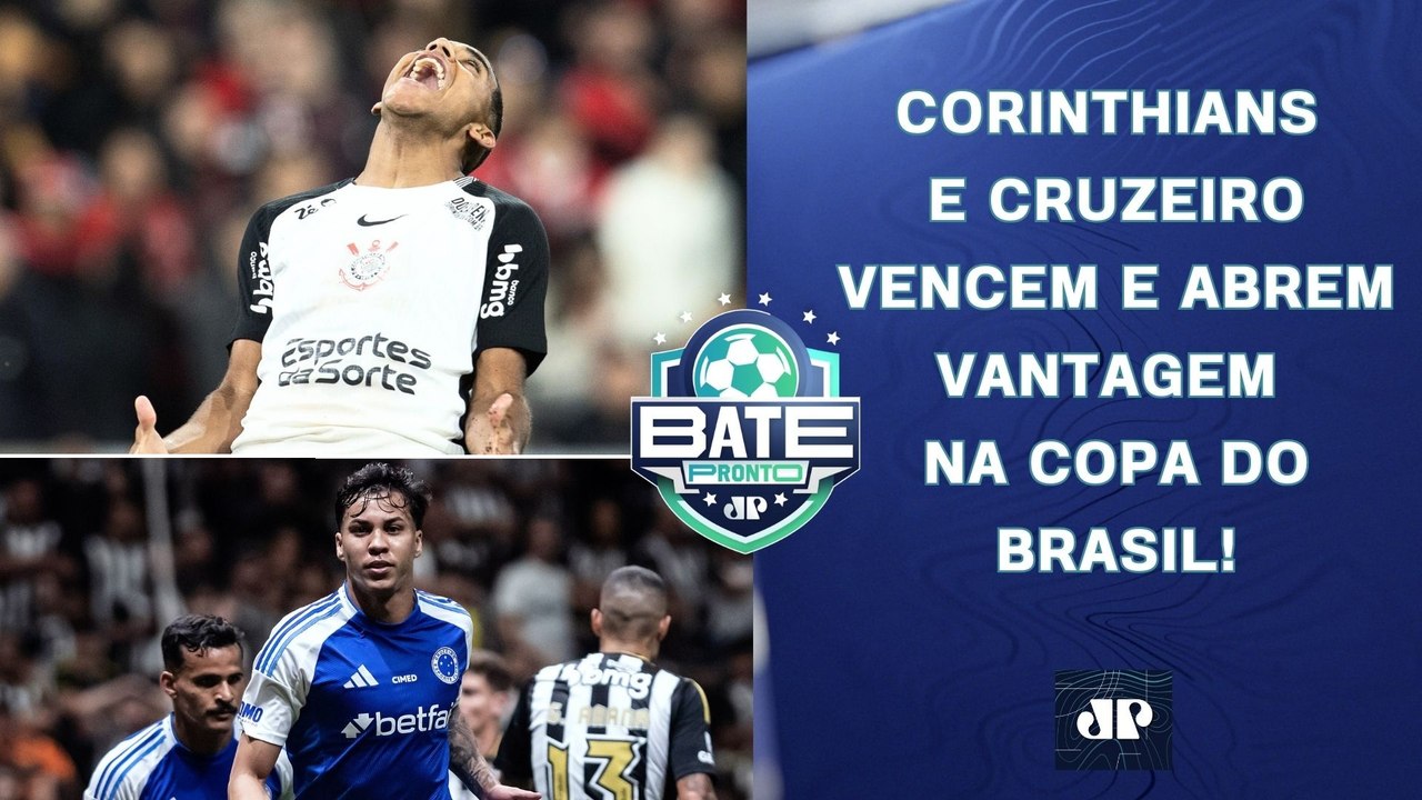 Corinthians SAI NA FRENTE do Athletico-PR na Copa do Brasil; Cruzeiro AFUNDA o Galo! | BATE-PRONTO