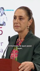 Sheinbaum condena agresión en el Senado