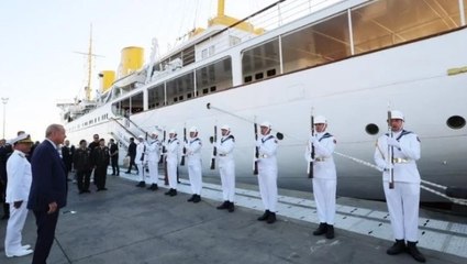 Cumhurbaşkanı Erdoğan, Savarona yatını ziyaret etti