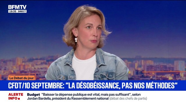 Mobilisation du 10 septembre: La désobéissance, pas nos méthodes , souligne Marylise Léon, secrétaire générale de la CFDT