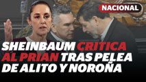Claudia Sheinbaum opina sobre disputa entre Alito y Noroña | Reporte Indigo