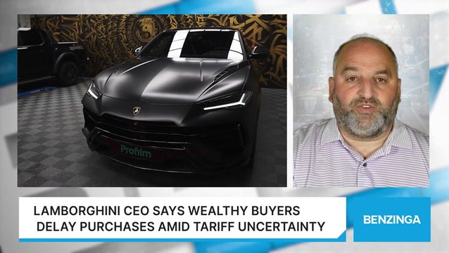 Lamborghini CEO Says Wealthy Buyers Delay Purchases Amid Tariff Uncertainty
