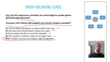"Tarih Bilimine Giriş 1 | KPSS-TYT-AYT-LGS-PMYO Uyumlu Çıkmış Tarzda Soru Çözümü"