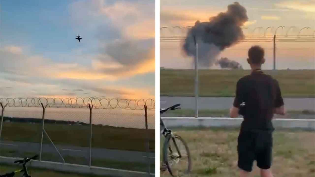 Puolan ilmavoimien F-16 syöksyi maahan lentonäytöksen harjoituksessa – pilotti kuoli