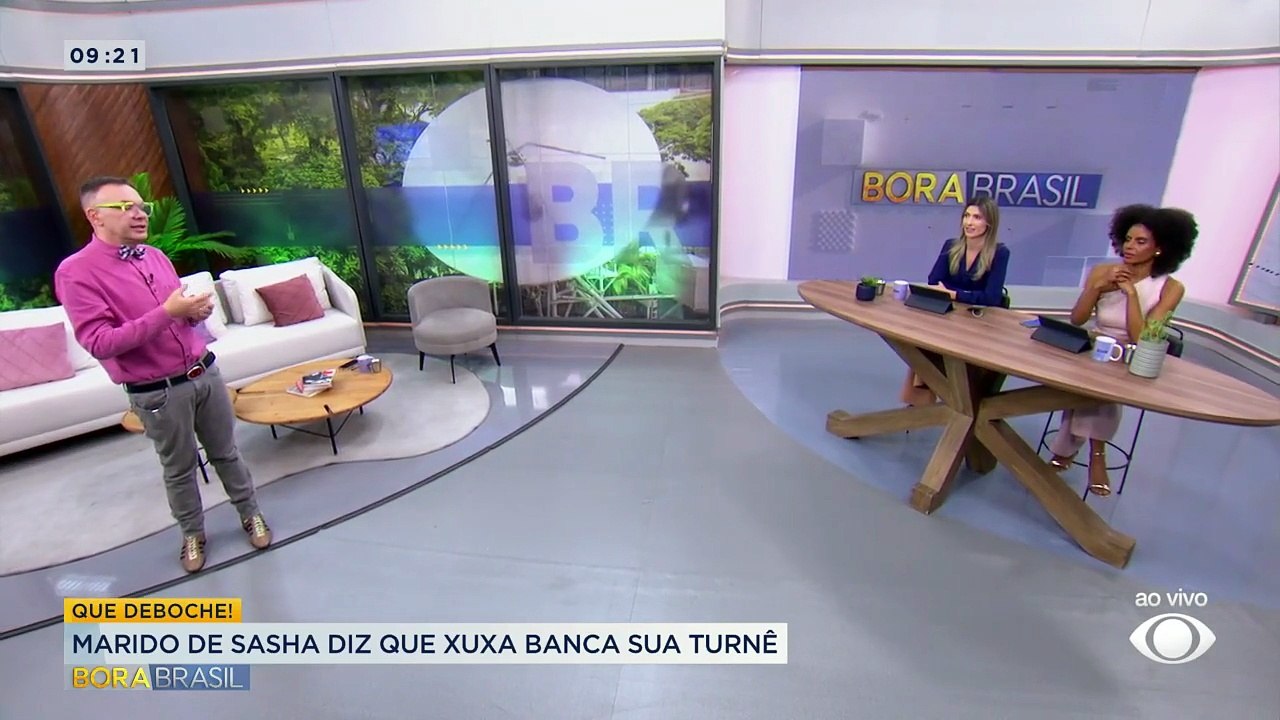 Marido de Sasha faz ironia e diz que Xuxa banca sua turnê