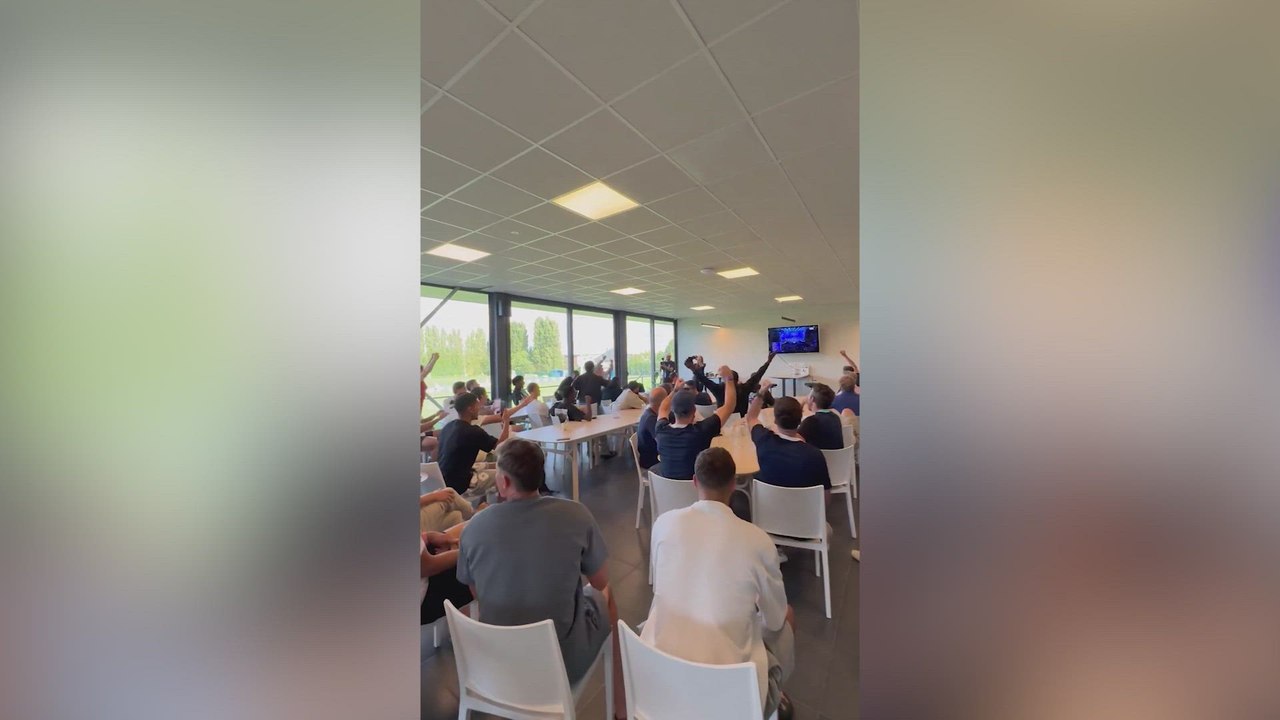 La reacción de los jugadores del Union SG al tocarle el Atlético de Madrid en la Champions