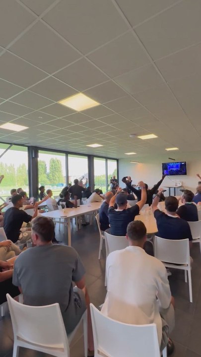 La reacción de los jugadores del Union SG al tocarle el Atlético de Madrid en la Champions