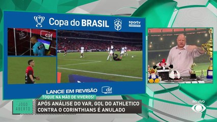 Chico Garcia analisa gol anulado em Athletico-PR x Corinthians