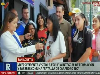 Vicepresidenta Delcy Rodríguez visitó la Comuna "Batalla de Carabobo 200" de Caracas