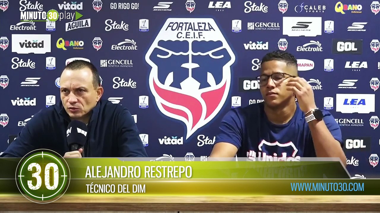 “Me gusta la forma en que jugamos”: Alejandro Restrepo, luego del empate contra Fortaleza