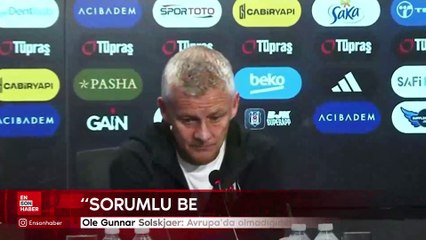 Ole Gunnar Solskjaer: Avrupa'da olmadığımız için hayal kırıklığı yaşıyoruz