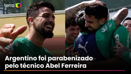 Palmeiras mostra reação de Flaco López ao saber que foi convocado para a seleção da Argentina