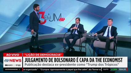 Piperno analisa capa da The Economist com Bolsonaro e cita 8 de Janeiro e invasão ao Capitólio