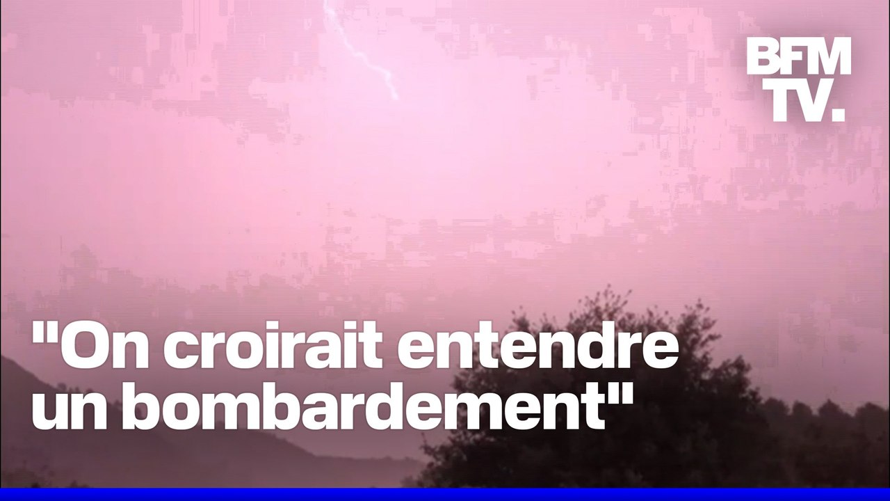 La Corse est touchée par de violents orages et des rafales de vent allant jusqu'à 130 km/h