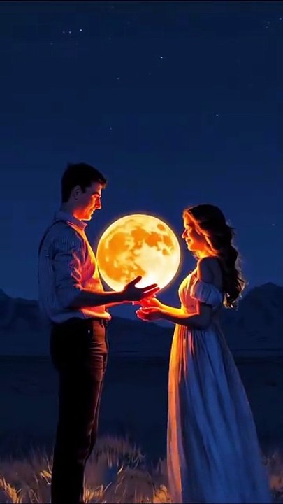 🌙💝 Man Gifting the Moon to His Girlfriend ✨ | Most Romantic Short Clip Ever 💫 #amazing #followme #viralshorts