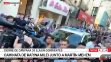Incidentes en caravana de La Libertad Avanza en Corrientes III