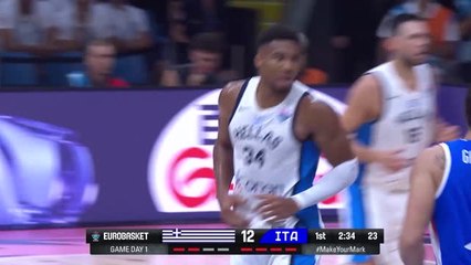 Groupe C - Antetokounmpo emmène la Grèce vers la victoire face à l'Italie
