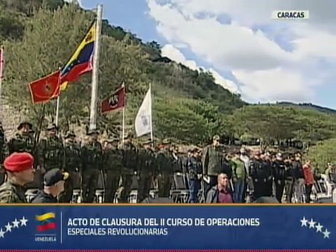 Jefe de Estado felicitó a los mil graduandos del II Curso de Operaciones Especiales Revolucionarias