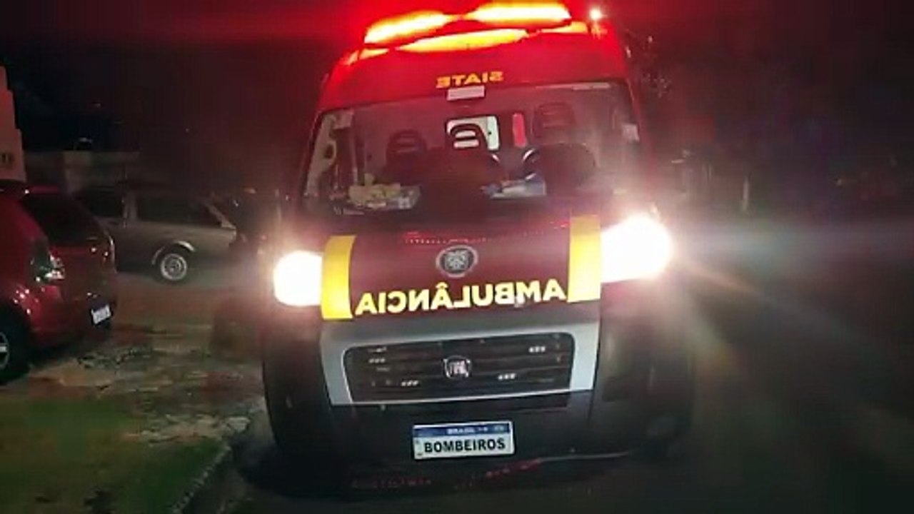 Motociclista desvia de um cachorro, bate em outro e sofre queda no Santa Felicidade