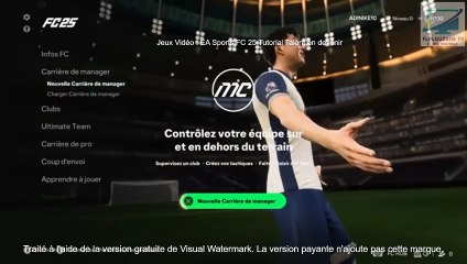Jeux Vidéo : EA Sports FC 25 Tutorial talent en devenir Sur PC et Consoles