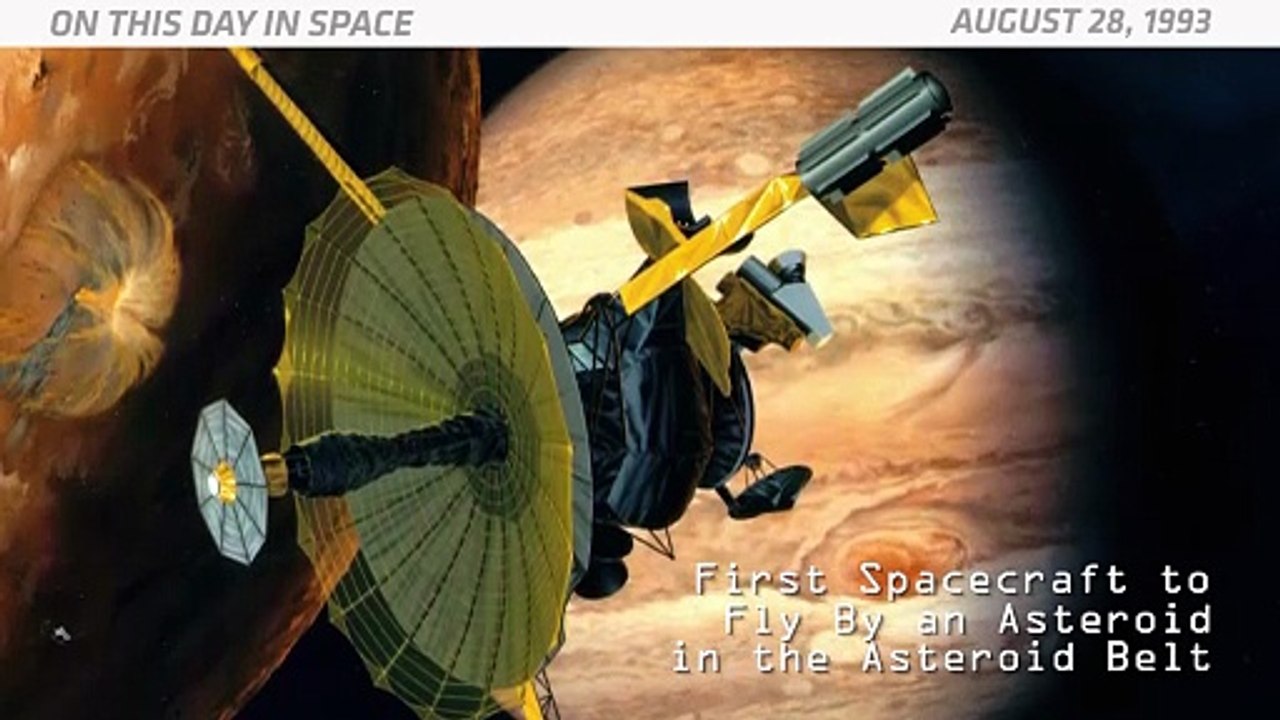 OTD in Space - August 28: Galileo Spacecraft Flies by Asteroid Ida