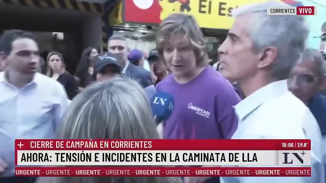Otra jornada de incidentes: evacuaron la caravana de Karina Milei en Corrientes