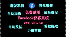 Facebook群发：Facebook群发软件推广引粉系统