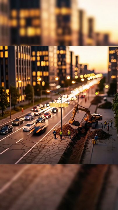 “Miniatur Kota Kecil + Alat Berat Mini, Seru Banget Broo!”