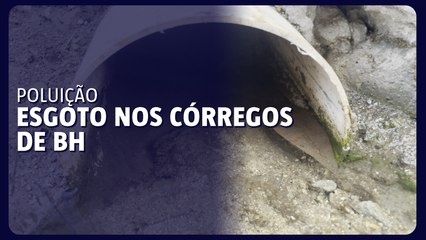 Esgoto nos córregos de Belo Horizonte